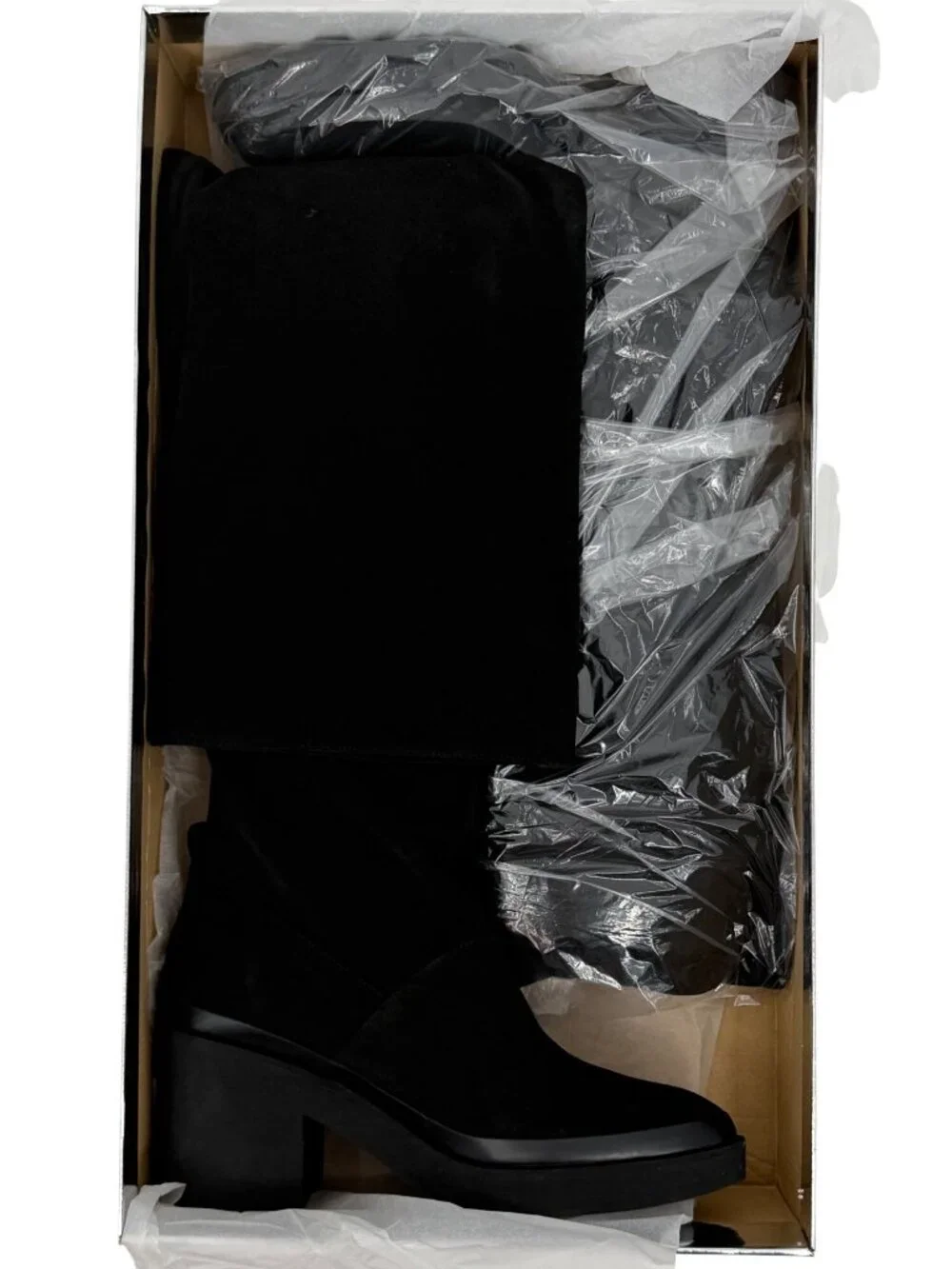 NIB Free People Black Spanish Suede Over The Knee Slouch Boots | Boho Whimsigoth